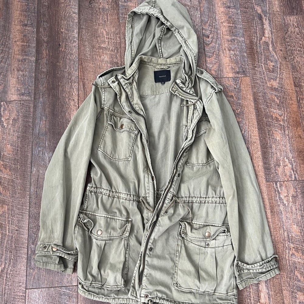 Olive Green Hooded Women’s Jacket